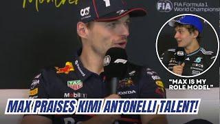 Max Verstappen APPLAUDS Kimi Antonelli Talent after securing P3 in Canada GP