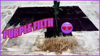 The Filthy Purple rug  | satisfying asmr cleaning  | C3 Laundry Services