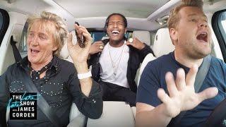 Rod Stewart & A$AP Rocky Carpool Karaoke