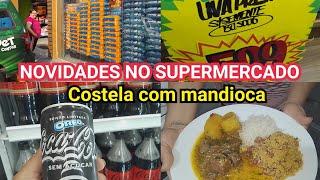 ACHAMOS A NOVA COCA COLA COM OREO NO SUPERMERCADO X / E FIZ COSTELA COM MANDIOCA PRA JANTA