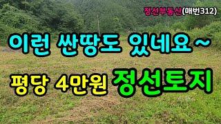 이런 싼땅도 있네요∼∼평당 4만원 정선토지    / 정선토지박사