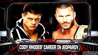 Cody Rhodes vs Randy Orton "Cody Rhodes' Career On The Line" RAW 9/2/2013 Highlights