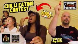 CHILI EATING CONTEST  Surprise Winner! Surrey Chilli Festival Day 1 - Sept 2024