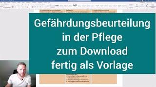 Gefährdungsbeurteilung erstellen | Pflege | Krankenhaus | BGW | Download | Vorlage