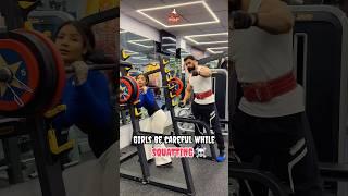 Girls be careful while SQUATTING ️️#dailyworkouttips #gymgirl #gymrules #fitnessbuddy