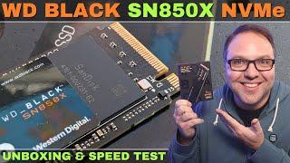 WD Black SN850X 2TB NVMe SSD – Unboxing & Speed Test!