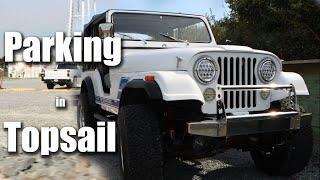 How does parking work on Topsail Island, NC?