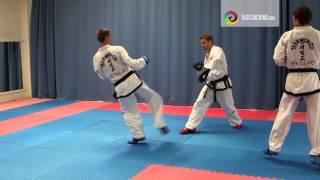 Carl Sparring Drills   Running Kick and Recovery