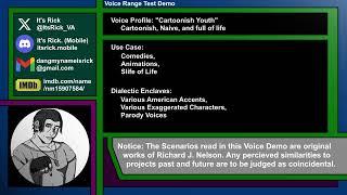 Demo Reel - Voice Test - (Richard J. Nelson)