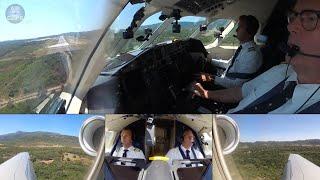 MASSIVE Exxaero Falcon 900C Private Jet: Rob's PERFECT Figari (Corsica) Landing!!!  [AirClips]