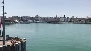 Euro Vacation VLOG AJBFAM Ferry entering Romanshorn