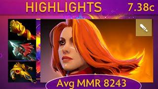⭐ 7.38c Lina |K+A-D - 24 KP - 63%| Mid Highlights - Dota 2 High MMR