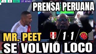 PRENSA PERUANA ASÍ FUE LA REACCIÓN TRAS EL GOL DE PERU VS COLOMBIA 1-1 | ELIMINATORIAS