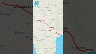 12787 Narsapur to Nagarsol Express #routemap #travelboast #indianrailways #icftrain #ytshots #train.