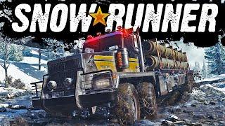 Driving Heavy-duty Trucks on Extreme Off-Road Terrain - SnowRunner First Look Gameplay