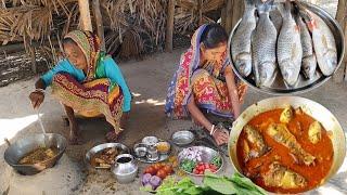 CHARAPONA  fish Curry cooking and eating by our tribe couple