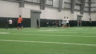 Deshawn Edwards OF MANSFIELD TX in the lab w/Dallas Cowboys QB QUINCY CARTER 7th grade Mckinzey #QB