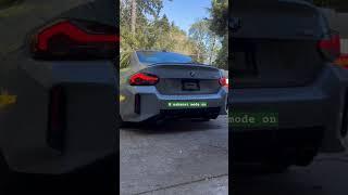 2024 BMW G87 M2 resonator deleted exhaust sound test #g87m2 #bmwg87m2 #bmw #loudexhaust #cars