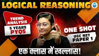 UGC NET Paper 1 Trend Analysis | Logical Reasoning Last 5 Years PYQs | Aditi Mam