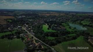 Seagull's view of the fabulous town of Framlingham near the Suffolk coast