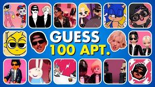 Guess 100 APT. Songs & Variants by Their Voice ~ ROSÉ & Bruno Mars APT Song Covers  ULTIMATE QUIZ