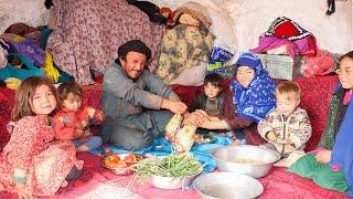 Cave dwellers Cook Cow Head in Bamyan’s Caves: A Unique Afghan Family Feast