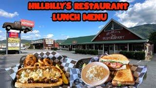 Hillbilly's Restaurant Lunch Menu Review - Wears Valley TN