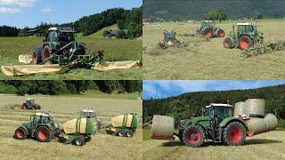 Hay harvest with KRONE grassland technology | Reiterhof Weiss | Highland Easycut Vendro Swadro |AGCO