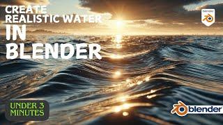 How to Make Realistic Animated Water in Blender | Eevee & Cycles Tutorial