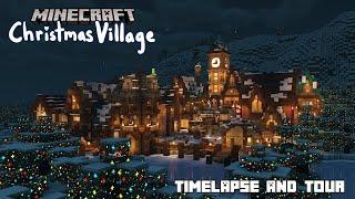 Christmas Village Collab Timelapse and Tour!! || Minecraft Creative