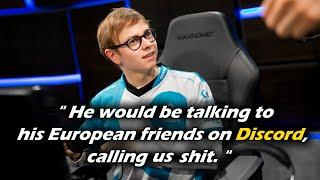 Jensen trash-talked his C9 teammates behind their backs in his first LCS split