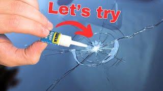 $13 Rain-X Windshield Repair Kit - How to Fix Cracked Windshield