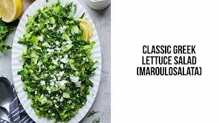 Classic Greek Lettuce Salad