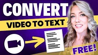 Convert Video to Text for FREE with AI (Super Fast & No Sign-Ups!)