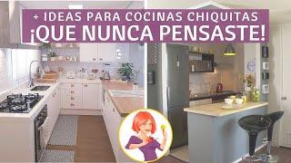 11 IDEAS PARA UNA COCINA CHIQUITA DE ENSUEÑO EN CASA ¡UNA IDEA MÁS INGENIOSA QUE LA OTRA!