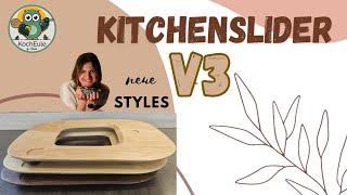 KitchenSlider V3 Holzoptik | 3 neue Gleitbrett Styles für deine Küche | Wundermix TM6 TM5