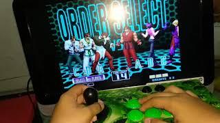 Jugando en super arcade kof2002