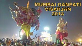 Mumbai Ganpati Visarjan 2018 At Girgaon Chowpatty | Mumbai Ganesh Visarjan 2018