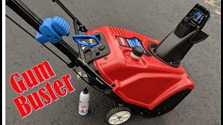 Toro snowblower won't start quick fix with GumBuster by CleanCarburetor