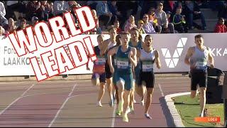 20 Year Old Max Burgin Runs 800m WORLD LEAD!