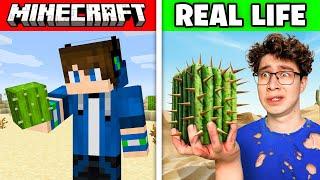 Minecraft, But I Survive in a REAL LIFE Desert