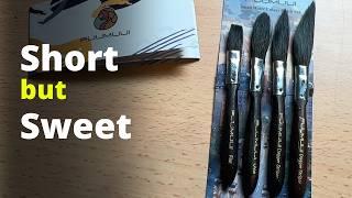 Fuumuui Watercolour Brushes Review - testing with a plein air sketch