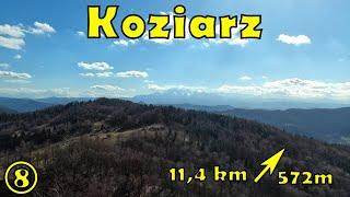 Koziarz 942 m n.p.m. - wieża widokowa - Beskid Sądecki