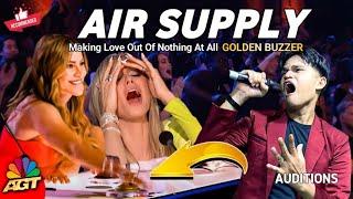 Golden Buzzer : The Judges Shocked When He Heard The Song Air Supply With an Extraordinary Voice