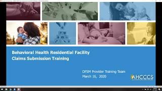 Behavioral Health Residential Facilities (BHRFs) Claim Submission