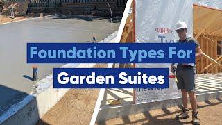 4 Garden Suite Foundation Types | ADU | Ontario