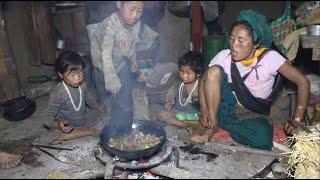 Organic village life || Cooking meat and vegetables in the village