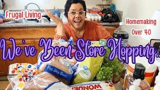 HUGE WEEKLY FRUGAL GROCERY HAUL AND HOMEMAKING LIFE OVER 40