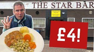 Reviewing the UK'S CHEAPEST £4 RESTAURANT! 3 COURSES FOR £4 - THE STAR BAR!