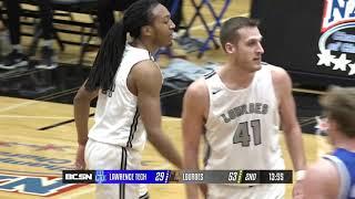 Broadcaster Tim Clagg's college bball highlights Lourdes vs Lawrence 2022